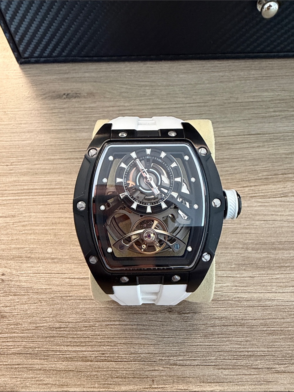Invicta Black and White Men's Sport Watch-Style Bag
